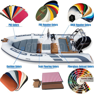 Bateau de luxe 480, gommone gonflable de 16 pieds, design moderne, fond rigide en fibre de verre, bateau pneumatique fabriqué en Chine, RIB480B PVC Inflata - Product Image 2