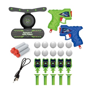 Jeu de tir à la cible flottante lumineuse 2 en 1 avec 2 pistolets à balles molles électriques pour enfants, tir de balle flottante dans l'obscurité - Product Image 6