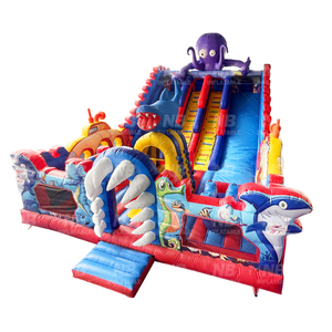 Tobogán Acuático Inflable Grande con Castillo Hinchable para Niños, Parque Acuático Inflable - Product Image 2