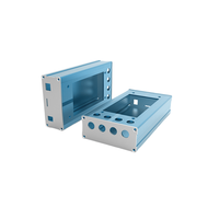 Boîtier d'alimentation pour amplificateur audio split renforcé par sablage en aluminium d'usine OEM Moules pour circuits imprimés Amplificateur de signal