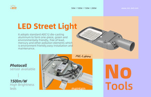 <span class=keywords><strong>Lampione</strong></span> stradale di nuovo design 20KV protezione contro i fulmini luci stradali 50W 100W 150W 200W impermeabile IP66 <span class=keywords><strong>lampione</strong></span> a LED - Product Image 2