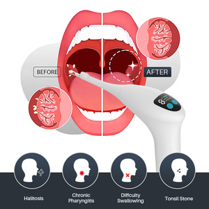 Dispositif d'aspiration des calculs amygdaliens avec caméra HD, enregistrement photo et vidéo grand angle 360°, rechargeable, nettoyeur buccal pour mauvaise haleine - Product Image 1