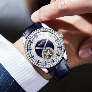 Montres mécaniques automatiques de luxe personnalisées pour hommes, avec diamants creux, 2025 - Product Image 4
