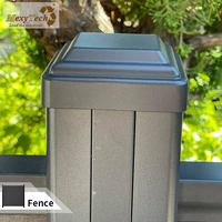 Panneau de clôture à montage facile, barrières de sécurité en aluminium s métallique