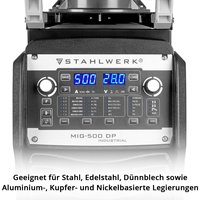 Machine à souder à double impulsion triphasée 400V allemande pour l'aluminium, 15kg, machine industrielle pour le fil, Stahl Werk MIG500DP
