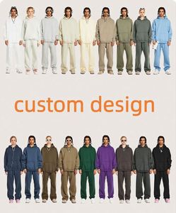 Custom Wholesale Unisex Plain Sports Sweatpants 345G Oversize Elastic Mid Waist Fleece Lined Straight Leg Design <b>Pants</b> for Men - Product Image 6