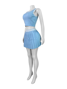 Nouvel ensemble de vêtements de sport pour femmes KJ 2026 en gros : tenue de pickleball et <span class=keywords><strong>tennis</strong></span> en nylon, soutien-gorge de fitness et yoga, jupes-shorts de <span class=keywords><strong>tennis</strong></span> - Product Image 4