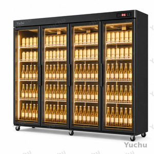 Refrigerador Comercial Vertical con Puerta de Vidrio para Exhibición de Bebidas, Enfriador de Bebidas Profesional para Hoteles, Restaurantes y Cafeterías - Product Image 2