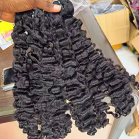 Tissage de Cheveux Naturels Brésilien Indien Vierge, Lot de Mèches de Vison Brutes, Pré-Collées Sans Échantillon Original