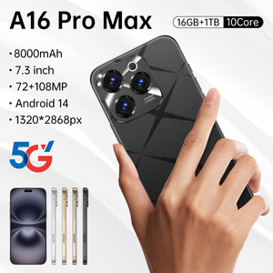 <span class=keywords><strong>Smartphone</strong></span> A16 Pro Max 5G le plus vendu, écran OLED HD, caméra arrière 108MP, caméra frontale 72MP, stockage 1 To, batterie 8000 mAh, double SIM, Android 14 - Product Image 2