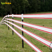 Elektrische afrasteringstape 500 meter, plastic stalen gevlochten band, UV-bestendig, eenvoudig te monteren, voor tuin, vee, paarden, herten, veiligheidsafrastering