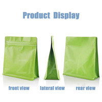 Sac d'emballage pour grains de café avec valve, sac en aluminium scellé, sac refermable réutilisable pour poudre, aliments et noix