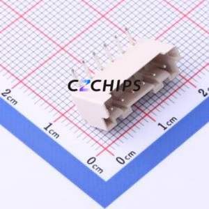 HC-XA-6AW Wire-to-Board Pin Header Bent Lead Through Hole,P=2.5mm Connector 1x6P 2.5mm Right Angle Insert XA - Product Image 1