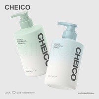 Bouteille de lotion en plastique PET blanche cylindrique de 300/400/500/600 ml avec pompe pour shampoing, après-shampoing, bouteille de salon de coiffure, OEM