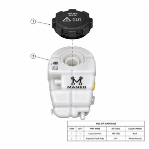 Tanque de expansión de refrigerante MANER 4G0121403G para Audi A6 C7 A6L C7 A7 2012-2018, depósito de desbordamiento del radiador - Product Image 5