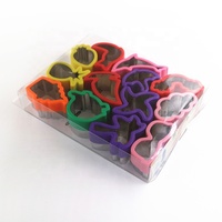 Set Pemotong Kue Logam Tema Tropis Stainless Steel 13pcs dengan Tutup Plastik