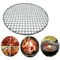 Rak Panggangan BBQ Stainless Steel dengan Pegangan - Anti Lengket untuk Memanggang Arang, Aman untuk Makanan