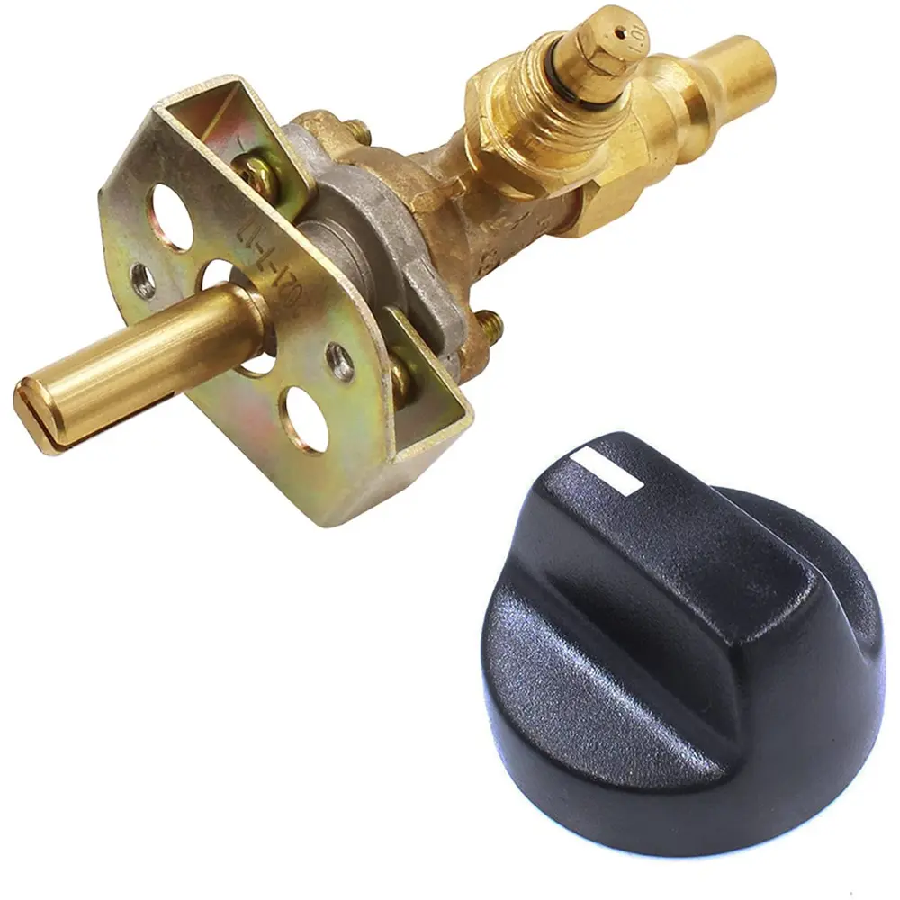 Grill Valve Replacement Part Used for Olympian 5500 Grills with 1/4" Quick Disconnect Plug Valve with Knob Kit