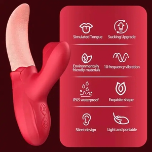 YPM Rechargeable mamelon masturbateur clitoridien ventouse stimulateur Mini clitoris Rose langue lécher vibrateur jouets sexuels pour les femmes - Product Image 4