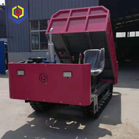 Mini-dumper chenillé 3T, moteur diesel, boîte de vitesses 6F+2R, Liyuan, garantie 1 an, chargeur agricole amphibie pour livraison sur routes boueuses
