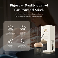 LILY BREEZE 130ml Diffuseur de parfum en verre écologique désodorisant à bâtonnets, lot de 12 pièces, parfum longue durée, assainisseur d'air