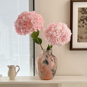 Xinyuan <b>Artificial</b> <b>Hydrangea</b> Silk Flower Rolled Edges Single Stem Wedding Home Decor Ornaments - Product Image 4