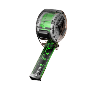 Ruban à mesurer en acier épais vert fluorescent de 10 m, en stock en Chine, avec logo personnalisé - Product Image 3