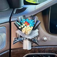 Mini bouquet personnalisé pour voiture, parfum pour sortie d'air conditionné, diffuseur de parfum, fleurs séchées, rafraîchisseur d'air pour voiture