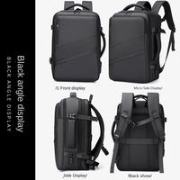 Sac à dos pour ordinateur portable à coque rigide extensible, résistant à l'eau, pour les voyages d'affaires, le bureau, l'école, les activités de plein air et l'usage quotidien