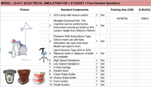 Venta directa de fábrica, servicio OEM, equipo de laboratorio universitario Dental, simulador de enseñanza de dentista, simulador de estudio A11 - Product Image 4