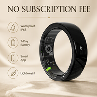 R12 Smart Ring QRING Monitor Kesehatan Pedometer Pelacak Detak Jantung Kontrol Gerakan Pengontrol Jarak Jauh Cincin Olahraga untuk Android iOS