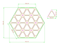 Écran d'affichage LED numérique M-Shine P2.5 pour intérieur, panneau hexagonal irrégulier, triangulaire, circulaire, couleur pleine, luminosité 500 cd