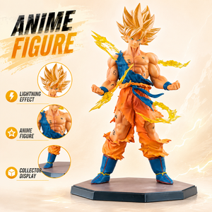 Vendita all'Ingrosso e Dropshipping di Action Figure in PVC di <span class=keywords><strong>Goku</strong></span> Super Saiyan con Custodia per Auto e Decorazione da Scrivania - Product Image 1