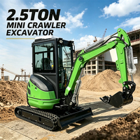 Mini-excavatrice sur chenilles en caoutchouc de haute qualité pour travaux agricoles, mini-pelles sur chenilles