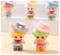 Figurine de cowboy western miniature 3D floquée de dessin animé DIY, jouet pour enfants, ornement, accessoires d'art en résine pour sac surprise mystère