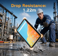 Tablette Android robuste de 10 pouces, 700 nits, lisible en plein soleil, batterie super longue durée de 20000 mAh, NFC, 4G LTE, tablette industrielle