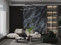 Panel de Pared Alternativo de Mármol Blanco Carrara, Impermeable, Ignífugo, con Aspecto de Piedra de Lujo para Interiores de Villas, Certificado CE