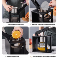 Multifunctionele citruspers & -knijper, handmatige citruspers voor citroen, limoen en sinaasappel