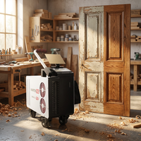 Machine de décapage au laser pulsé portable refroidie par air 200W 300W pour l'élimination du film d'oxyde sur les raccords de tuyauterie, les vannes et les joints de soudure métalliques