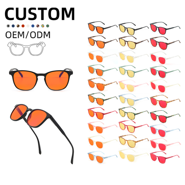 High Quality Custom Logo Anti Light Computer Gaming Red Eyewear Bluelight Orange Eyeglasses Frames Blue Light Blocking Glasses