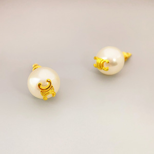 <span class=keywords><strong>Orecchini</strong></span> a perno in ottone con perle, stile francese, all'ingrosso, nuovi, per l'ufficio, di alta gamma, Triumph Arch Ganku - Product Image 3