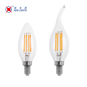 Trang trí E27 E12 Retro Edison Dimmable 4W 5W <span class=keywords><strong>C35</strong></span> E14 E12 E27 bóng đèn dây tóc CA10 BA10 <span class=keywords><strong>C35</strong></span> C37 <span class=keywords><strong>LED</strong></span> cổ điển nến ánh sáng bóng đèn - Product Image 2