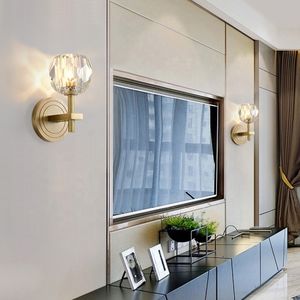 New Design Fixture Modern Home Lights Lamp Led Induction Bubble Crystal Gold Exterior Wall Lamp 30x14x14cm - Product Image 6