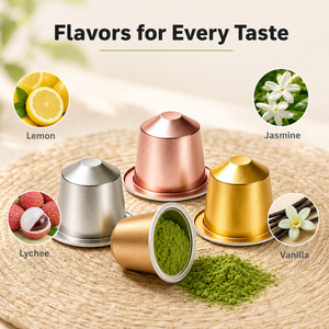 Capsules de matcha pur de qualité supérieure pour cérémonie, 10 capsules/boîte, compatibles <span class=keywords><strong>Nespresso</strong></span> - Product Image 1