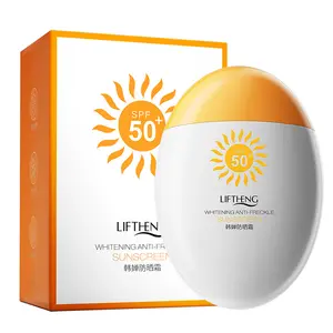 LFSPRING Loção protetora solar branqueadora hidratante respirável anti-sardas com logotipo personalizado creme protetor solar FPS 50