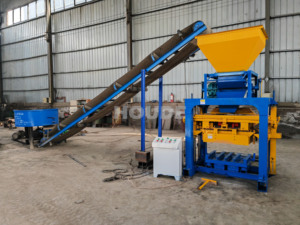 Machine semi-automatique QT4-35C pour briques de ciment, moule à blocs creux en béton, modèle de pavé, matière première cendres volantes, à vendre en Afrique - Product Image 5