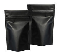 Sachets Doypack Noir Mat Personnalisés en Gros avec Impression Héliogravure, Emballage Personnalisé, Sacs de Rangement à Fermeture Éclair en Feuille Métallisée Anti-Humidité