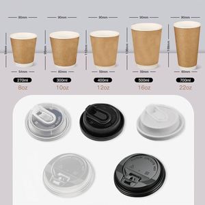 Gobelet à café en papier ondulé à double paroi, écologique, jetable, personnalisé Wn03, pour boissons chaudes - Product Image 5
