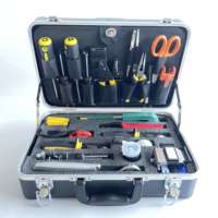 Kit d'outils pour fibres optiques WF558, 28 pièces, fabriqué en Chine, outils de construction de fibres optiques