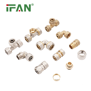 IFAN OEM ODM pex Ống lắp đồng thau khuỷu tay TEE khớp nối đồng nén phù hợp cho cấp nước - Product Image 6
